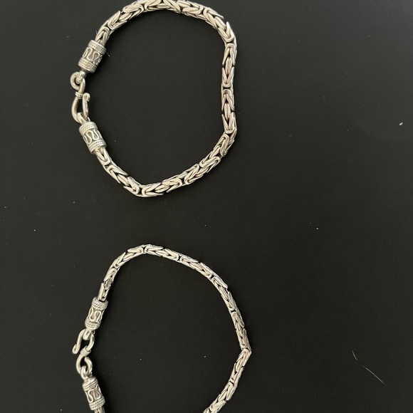 2 Silver Mexican Bracelets - Picture 1 of 3